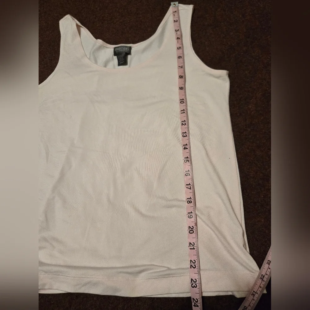 Addition's By Chico's Size 1 (US 6) Light Pink Stretchy Tank Grwat For Layering - Picture 4 of 4